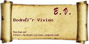 Bodnár Vivien névjegykártya