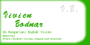 vivien bodnar business card